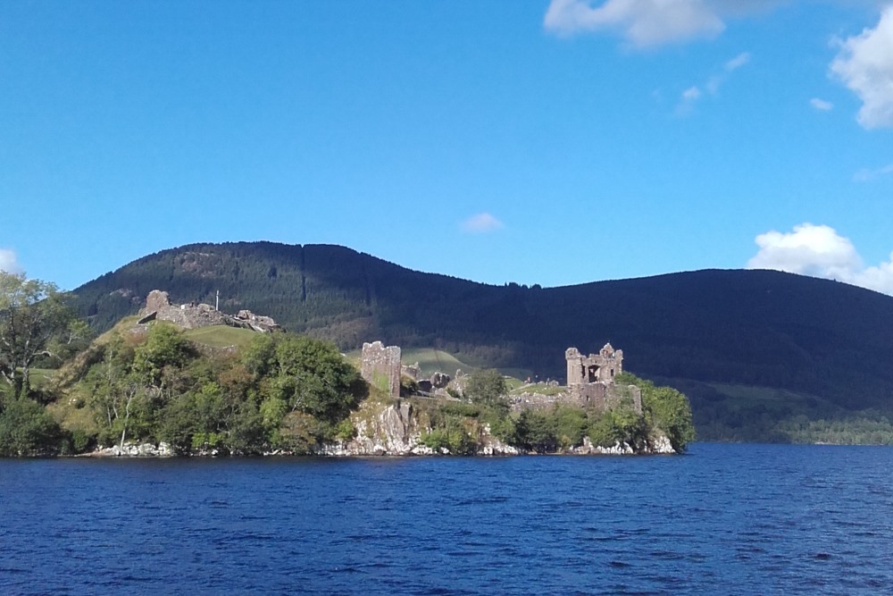 View of Urquhart Castle from Loch Ness
