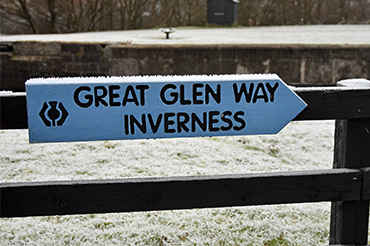 A signpost for the Great Glen Way