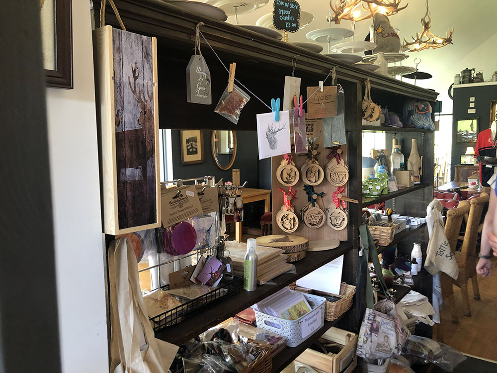 The gift shop in Cameron's Tearoom